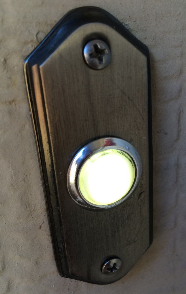 reassembled doorbell with working light!